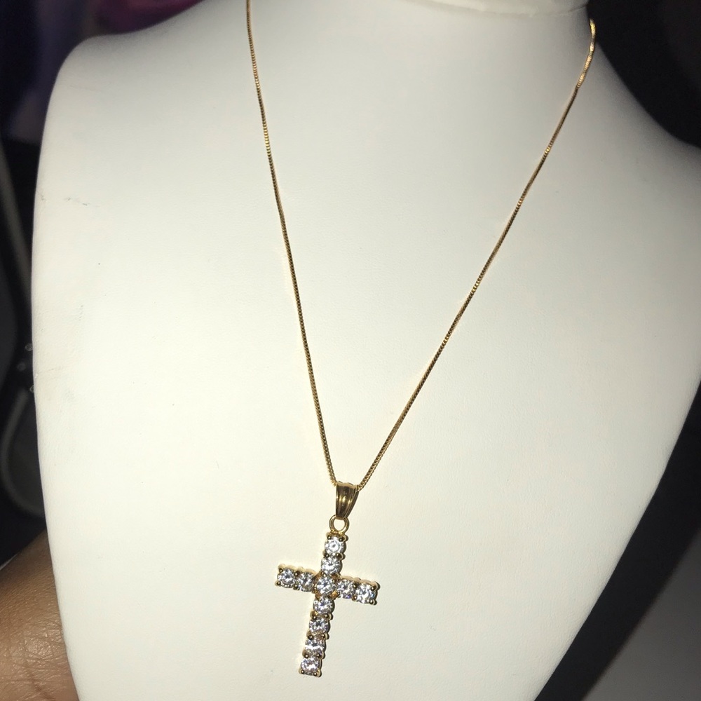 Gold Cross (thin necklace)